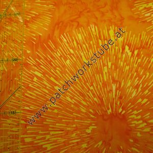 (Bild für) Bali Batik: Orange mit Strahlen-Muster